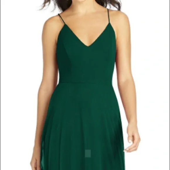 green emerald velvet dress Gradient Sage Hunter Green Mismatched Long A-line Bridesmaid Dresses,   SposaBridal